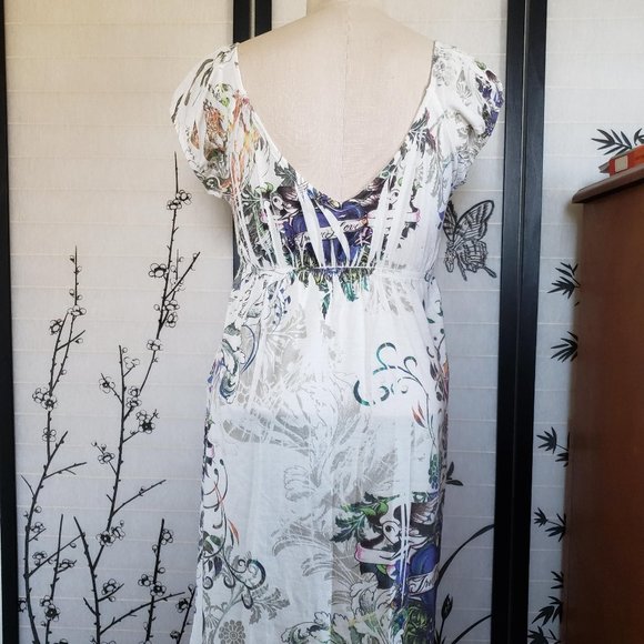 [Paris Paris] Summer Print Dress Swimsuit Cover-up - Picture 6 of 8